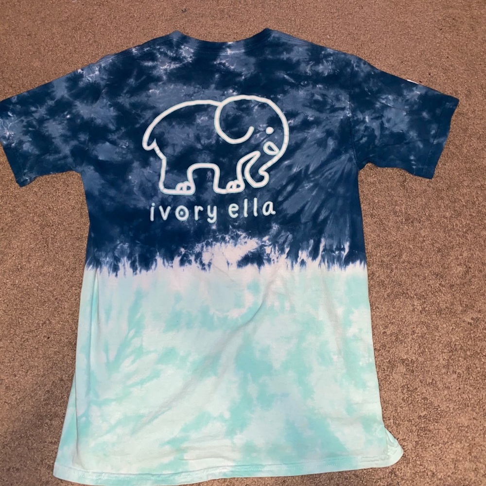 Navy blue and Teal Ivory Ella Tee